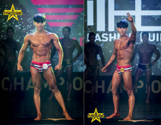 2017 피트니스스타 코리안리그 출전 당시의 모습(사진=피트니스스타 제공)